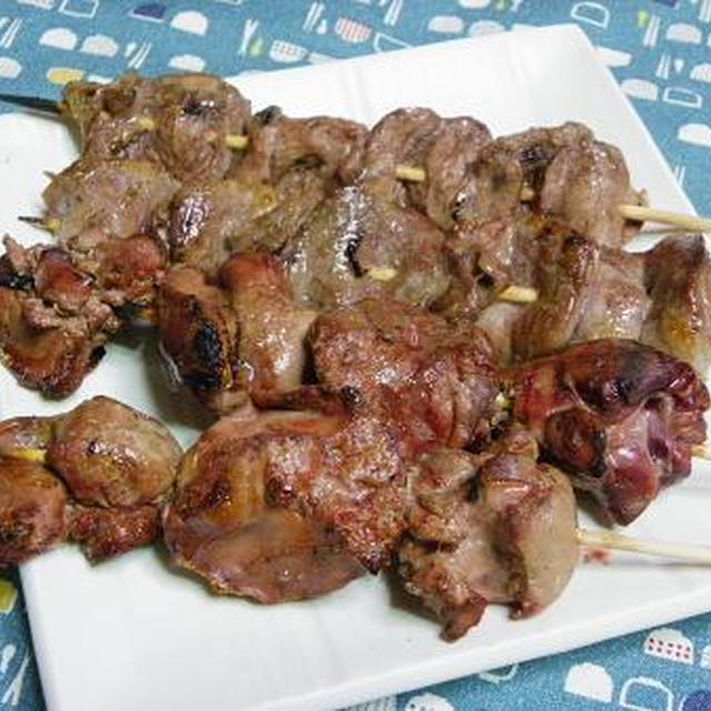 鶏レバーとハツの焼き鳥 By Amaneさん レシピブログ 料理ブログのレシピ満載