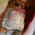 秋刀魚の赤ワイン黒ソース