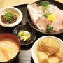 鯛の姿造りで晩ごはん、豪華版