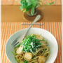 グリルホタテの和風パスタ