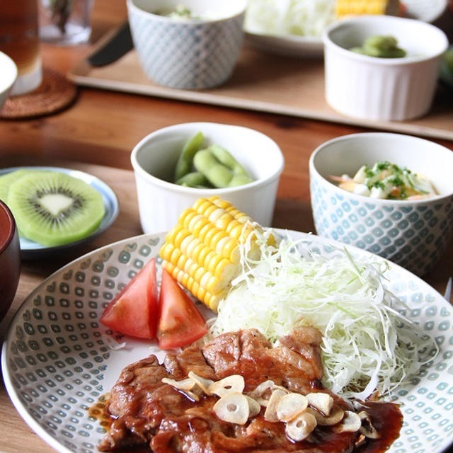 ガーリック風味の豚テキ。京都のお土産。