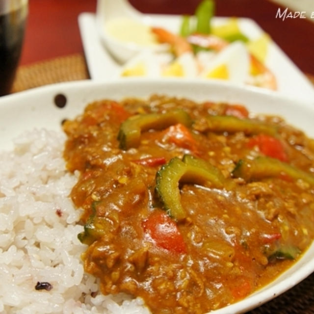 今年最後のゴーヤーカレーと超お勧めハニーマスタードマヨディップ