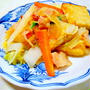 " ベーコンと厚揚げの炒め物 "