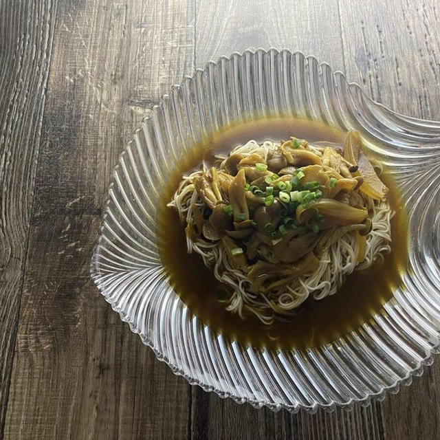 しめじの冷やしカレーそうめん