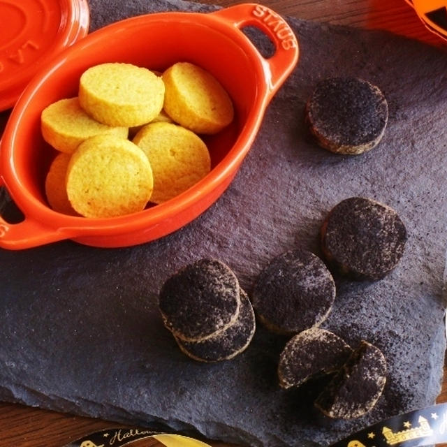 ハロウィン色のクッキー～オレンジ＆黒