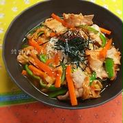 韓国風 豚キムチそうめん