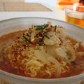 クッパのスープでピリ辛ラーメン（Ramen with Gukbap / Korean Rice Soup）