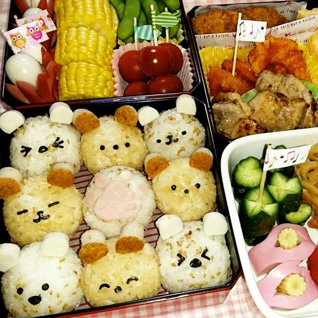 ちぎりむすびでピクニック弁当 ♪♪♪