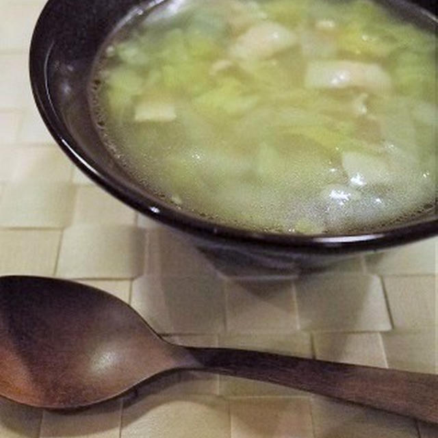 ぽっかぽかカレー風味☆白菜とベーコンのスープ＊味噌作り今年も頑張ります〜♪