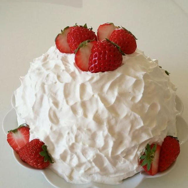 簡単 ロールケーキ生地deドームケーキ By Bvividさん レシピブログ 料理ブログのレシピ満載