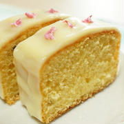 白いパウンドケーキ　～桜風味～