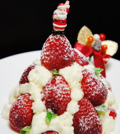 糖質制限ダイエット★Quick　Xmas-cake　★ストロベリー・ツリー・ティラミス　★　クリスマス