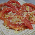 トマトのチーズパン粉焼き