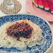 【夏バテ防止!!】担々麺風そうめん♪