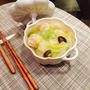 生姜入り鶏団子と白菜のお鍋風スープ