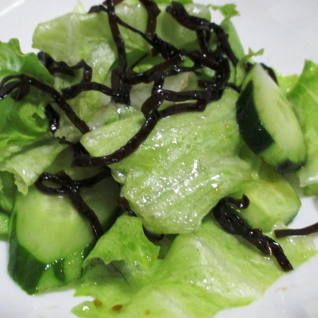 レタスと塩昆布のサラダ オリーブオイル和え By Syu さん レシピブログ 料理ブログのレシピ満載