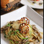 鯛と舞茸の柚子こしょうパスタ