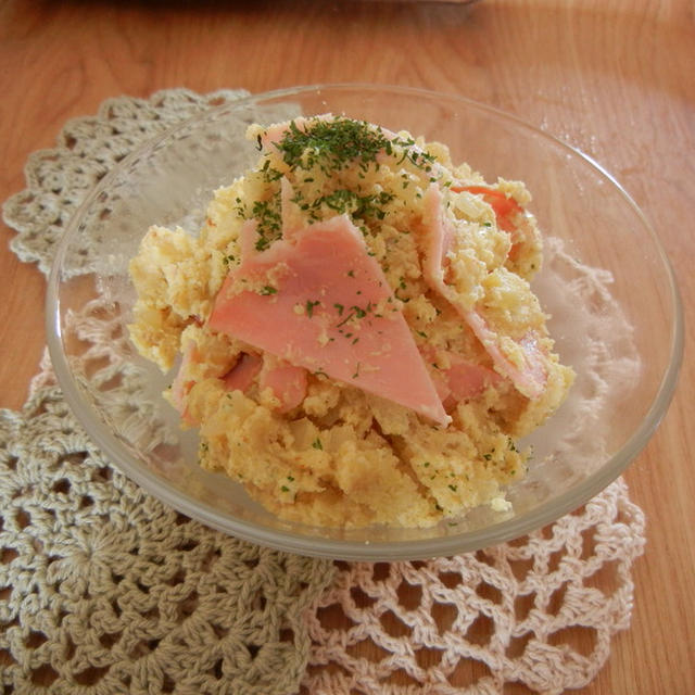 簡単☆おからサラダ　カレー風味