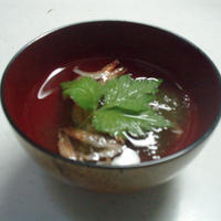 桜えびととろろ昆布のお手軽スープ