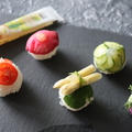 ビネ果で簡単！旬野菜の手まり寿司 by Tomomiさん