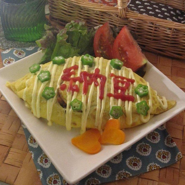 お肉を入れない納豆オム焼きそば