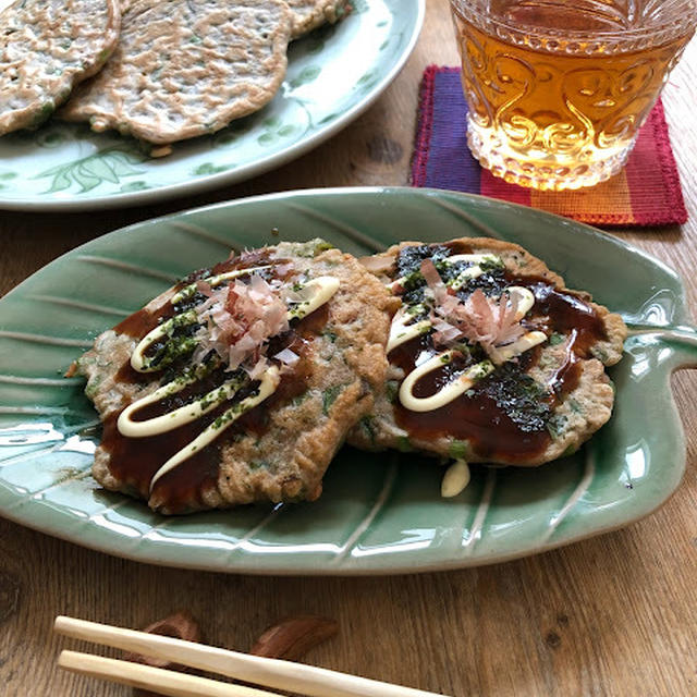 全粒粉のお話・全粒粉のお好み焼き風ねぎたっぷり香ばし焼き