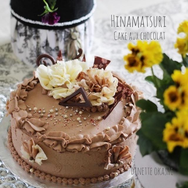 チョコレート デコレーションケーキ By コガリーヌさん レシピブログ 料理ブログのレシピ満載