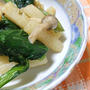 小松菜と長芋のピリ辛炒め