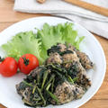 ご飯が進む！鶏むね肉とほうれん草の黒ごまガーリック醤油ソテー by kaana57さん