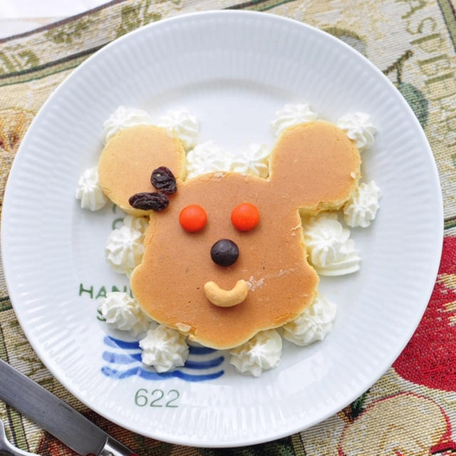 ミッキーのパンケーキ By ショコラさん レシピブログ 料理ブログのレシピ満載