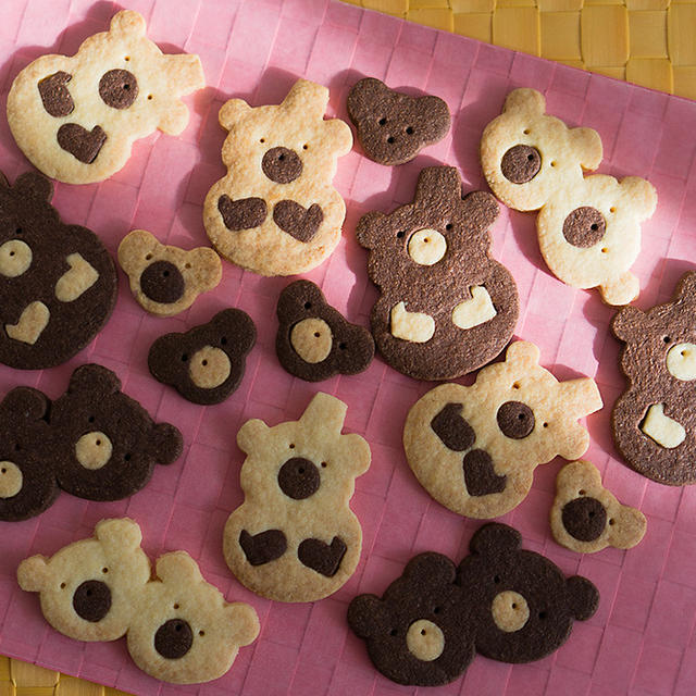 オリジナル白黒くまくまクッキー By Monamiさん レシピブログ 料理ブログのレシピ満載