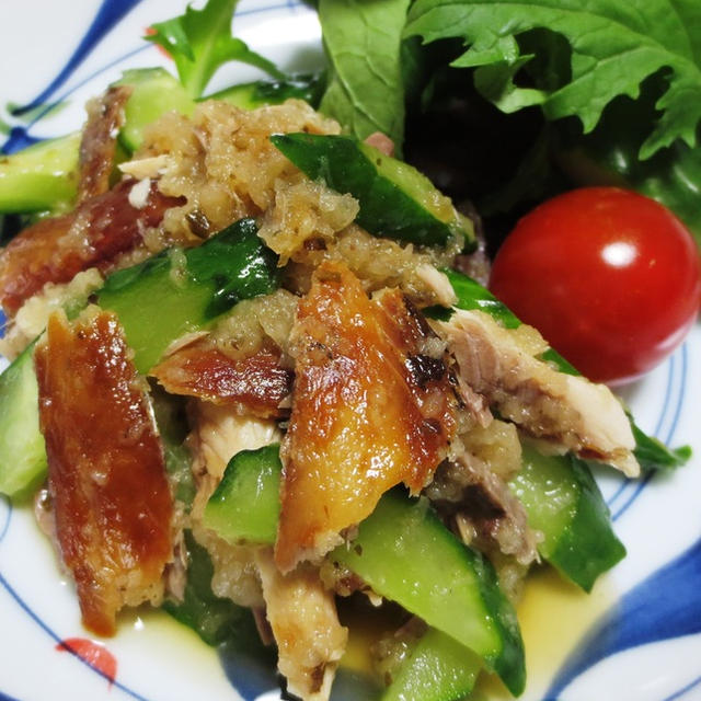 サンマの干物♪おろししそ梅和え