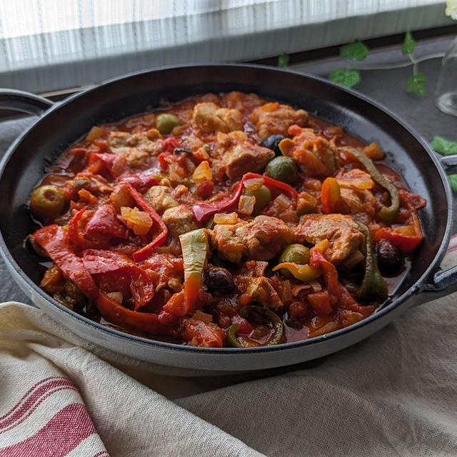 【スペイン料理】鶏肉のチリンドロン