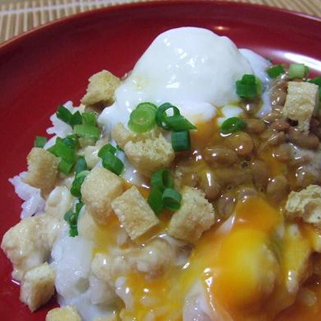 大豆いっぱい丼♪３つの食感・の巻