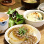 メインは野菜。大根ステーキの肉そぼろあん・プレート。