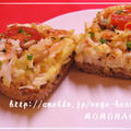 トマトピラフで♪かにたまライスピザ by MOMONAOさん