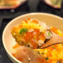 銀毛鮭のいくらのあんかけたまご丼