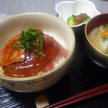 しょうゆ麹でまぐろ丼