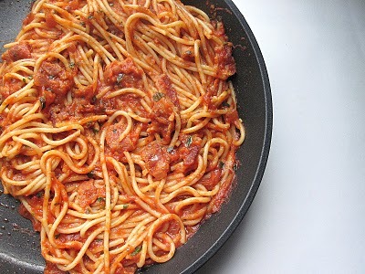 プロ仕様！スパゲッティ　アマトリチャーナ！ amatriciana