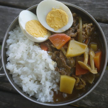 満腹♪山小屋のカレーライス