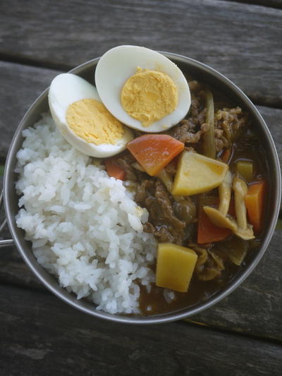 満腹♪山小屋のカレーライス