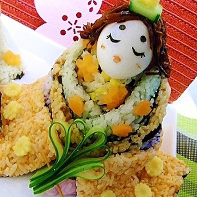立体お雛様寿司レシピ&星のカービィプチガナッシュ