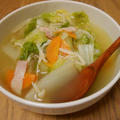 生姜でほかほか温まる 白菜とベーコンのコンソメスープの作り方 by cherrysageさん