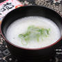 即席。『梅風味のとろろ汁』豊かな梅の香りと酸っぱさ。疲れが取れる1杯。