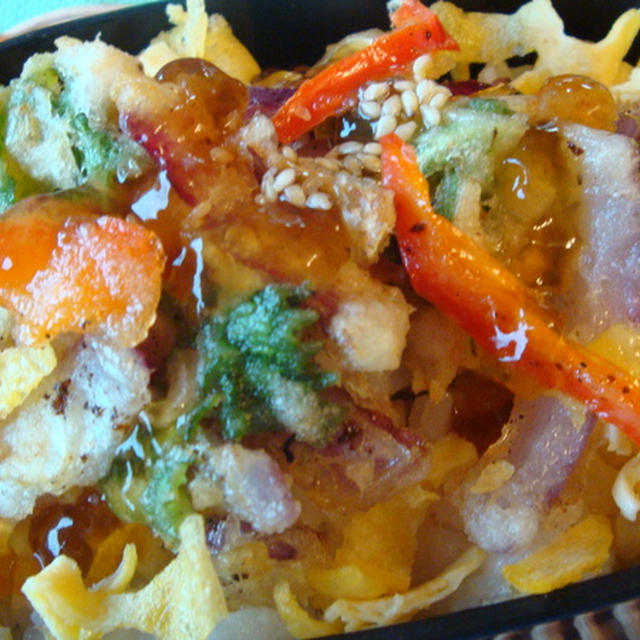 ★のっけてジュレかき揚げ弁当★