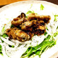 我家の夕食　サラダ風牡蠣のオイスター炒め by kinokoさん