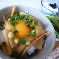 メンマたまごかけご飯