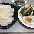 シーズン初の素麺とサラダ