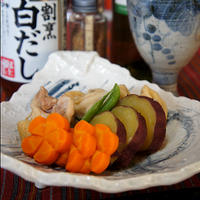 ヤマキ“割烹白だし”で「ホメられ」レシピ+*生姜たっぷり秋のお煮しめ+*