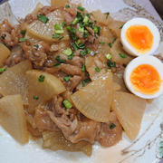 レンジで大根と豚肉の甘辛炒め煮（簡単、時短）